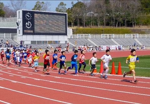 町田市こどもマラソン大会の様子